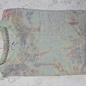 Boys Large Art Class Palm Tree Tee Shirt with Pocket